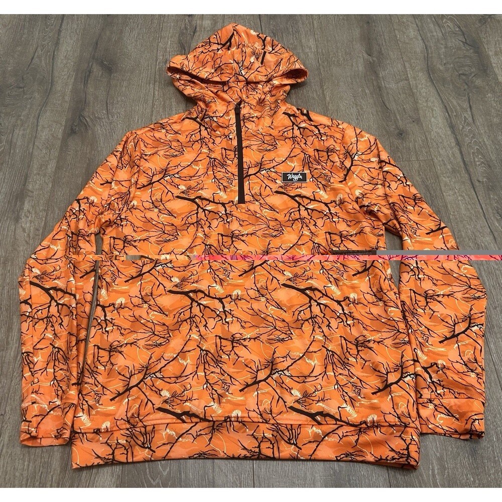 Waggle Hunting Season 1/4 Zip Golf Pullover Hoodie Men’s Large Orange NEW